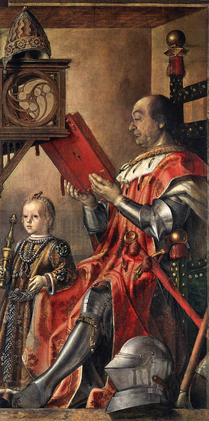 prince federico da montefeltro and his son